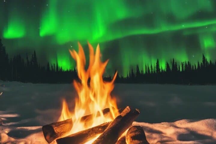 Private Northern Lights Experience in Rovaniemi — Forest Campfire Aurora Tour photo 2