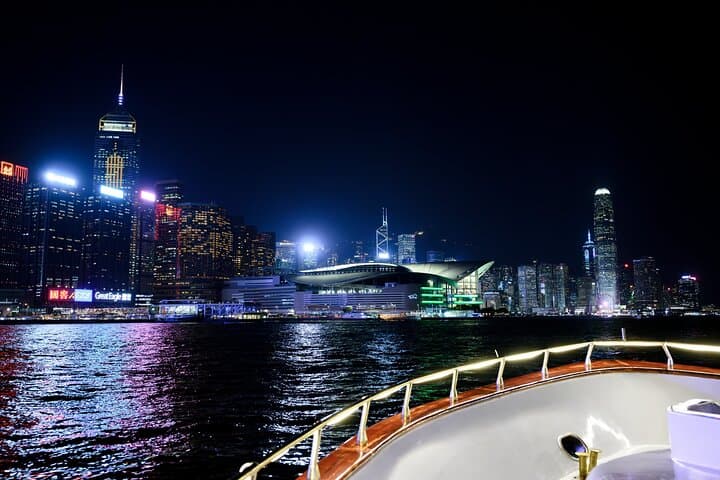 Victoria Harbour Night Yacht Tour — STARLIGHT Skyline Cruise & Symphony of Lights photo 4