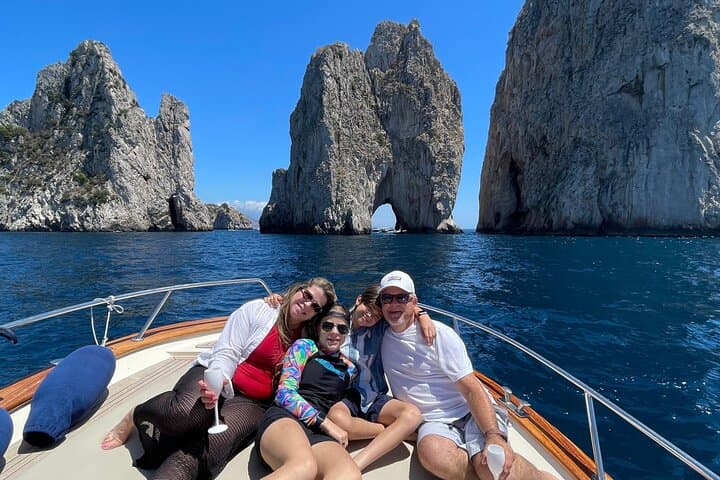 Capri by Sea: Private Boat Tour from Sorrento or Positano