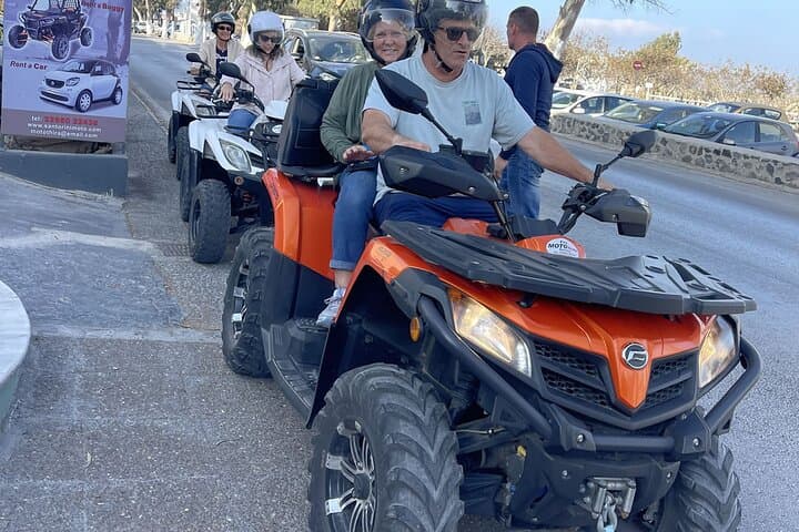 ATV Heart of Santorini Tour — Ride to Red Beach, Black Sands & Profitis Ilias Views