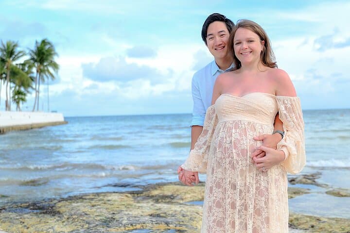 Key West Island Maternity Photoshoot — Babymoon Portraits at Sunset photo 1