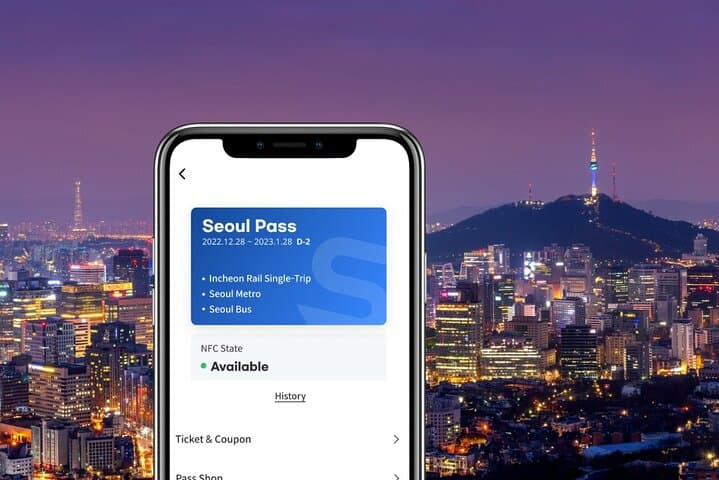 Seoul Mobile Transit Pass — Android NFC Subway & Bus Card (KRW20,000 Preloaded) photo 2