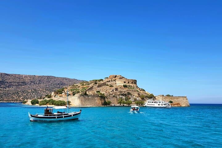 Circumnavigate Spinalonga: Elounda Boat Cruise to Kolokytha, Barbarossa Cave & Skistra photo 2