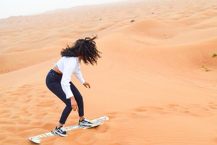 Morning Lahbab Desert Safari: Private Camel Ride, Sandboarding & Dune Bashing in Dubai photo 3