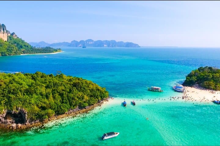 Krabi Four-Island Speedboat Tour: Phra Nang, Chicken, Tup & Poda photo 1