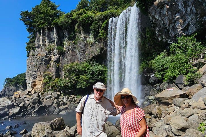 Jeju South Highlights: Daepo Jusangjeolli, Jeongbang Falls & Tangerine Picking Day Tour
