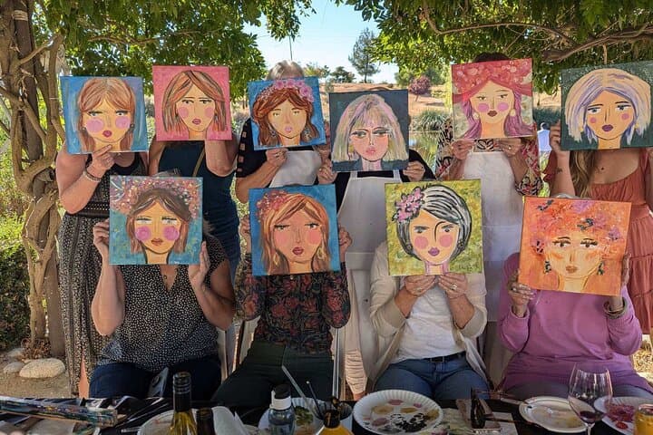 Paint and Sip at Graveyard Vineyards: Private Wine Country Canvas Experience photo 5