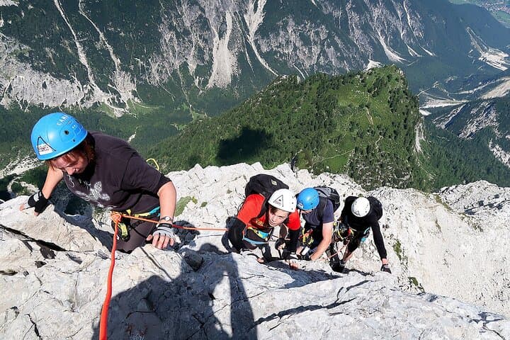 Hanzova Route to Mala Mojstrovka: Guided Via Ferrata on the Julian Alps Ridge