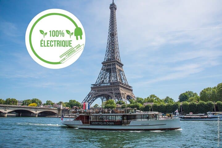 Electric Seine River Guided Cruise in Paris — Live Guide & Monument Views