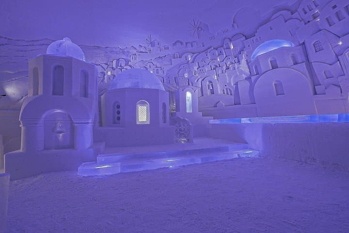 Inside SnowVillage: Private Ice Exhibition Tour from Levi (2024–25 Underwater World)