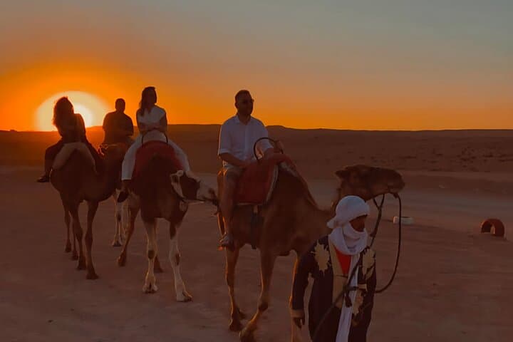 Agafay Desert Camel Ride & Traditional Dinner: Evening Experience from Marrakech