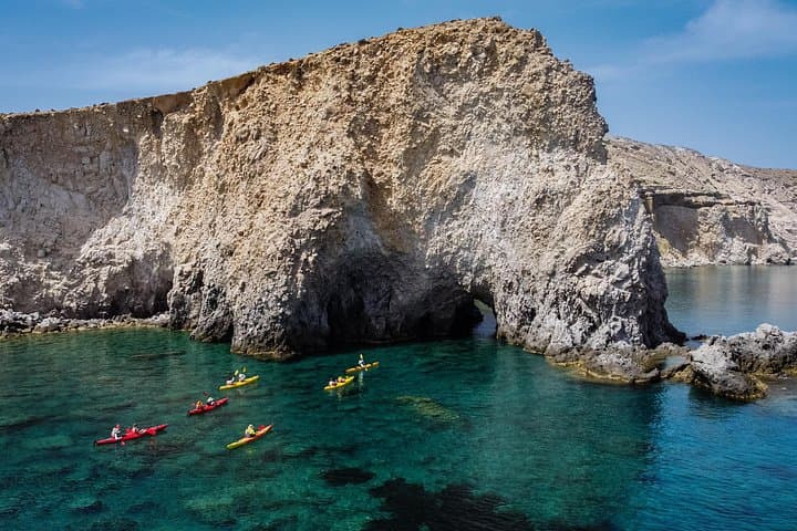 Kayak the Secret Caves and Hot Springs of Milos photo 1