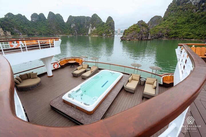 Luxury Ha Long Bay Day Cruise on Ambassador: Sung Sot, Titov & Luon Cave photo 2