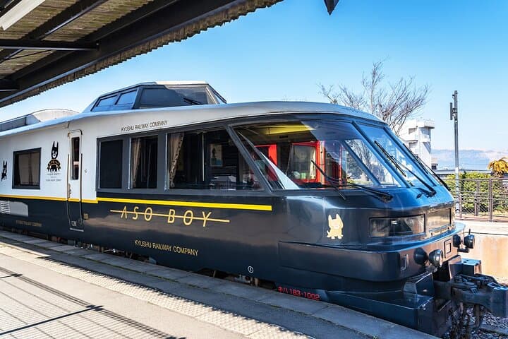Aso Volcano, Kumamoto Castle & Aso Boy Train: Full-Day Kyushu Adventure