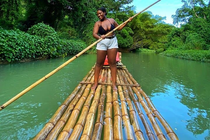 Martha Brae Rafting and Blue Hole Combo Tour from Montego Bay