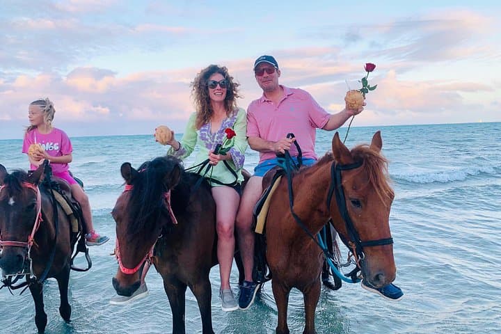 Sunset Horseback Ride on Providenciales Beaches: Wheeland Coastal Sunset Ride photo 3