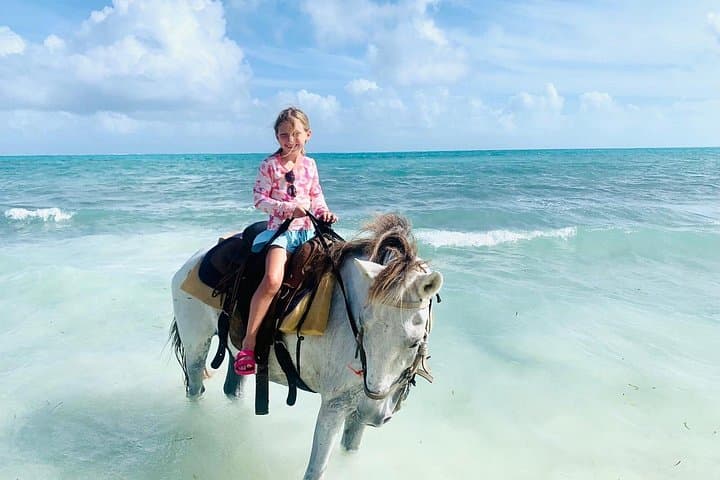 Kids Beach Horseback Ride in Providenciales, Turks and Caicos photo 4