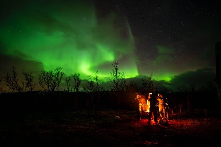 Tromsø Northern Lights Minibus Safari — WiFi, Hot Drinks & Bonfire