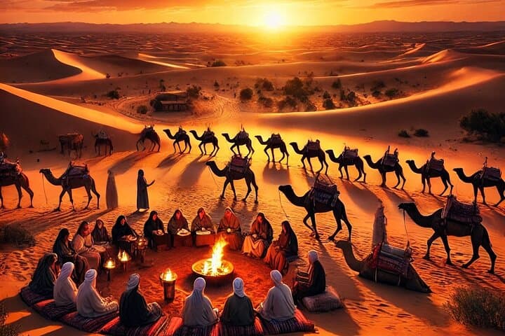Agafay Desert Sunset Camel Ride with Dinner & Cultural Show from Marrakech photo 3