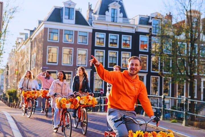 Amsterdam Top Highlights Guided Bike Tour — 90-Minute City Cycling Experience