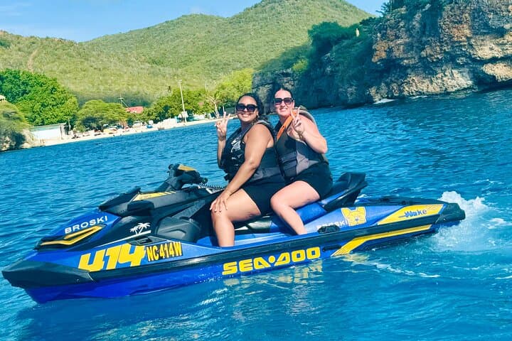 Curaçao West Coast Jetski Tour: 1.5-Hour Ride to Knip Beaches and Turtle Spots photo 3
