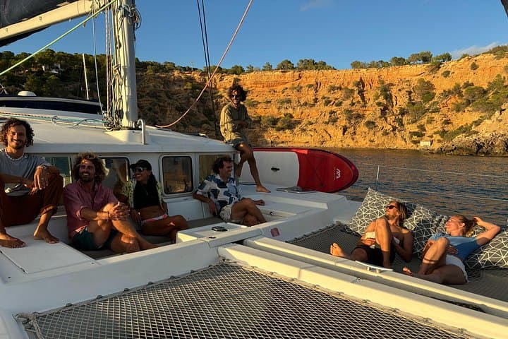 Private Catamaran Charter to Es Vedrà, Cala d’Hort & Atlantis from Cala Jondal (Ibiza)