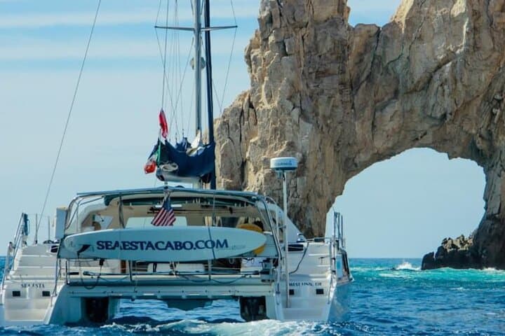 Private Sunset Catamaran Cruise in Los Cabos with Snorkel and Paddleboard photo 3