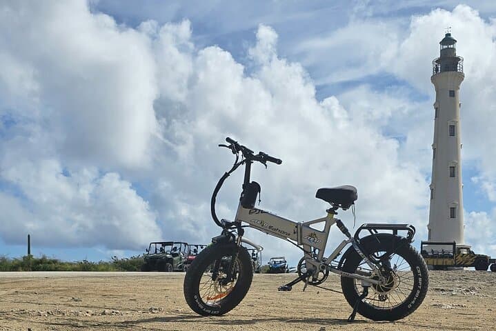 Coastal E-Bike Ride to California Lighthouse — Malmok & Arashi from Palm Beach Aruba photo 2