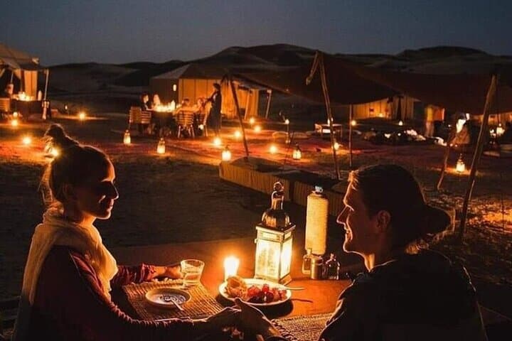 Agafay Desert Sunset Camel Ride with Dinner & Cultural Show from Marrakech