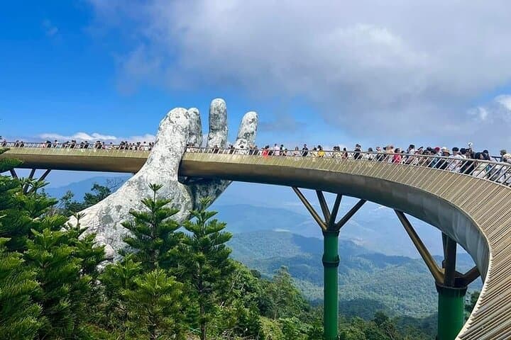 Da Nang Shore Excursion: Golden Bridge, Marble Mountains & Lady Buddha from Chan May/Tien Sa
