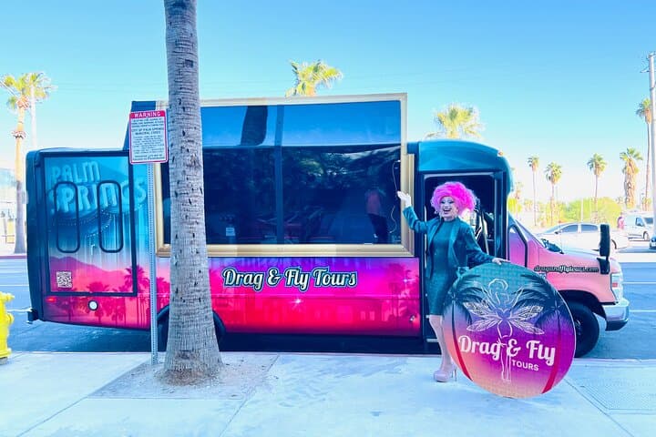 Drag Queen Mobile Theater Sightseeing Tour — Palm Springs 90-Minute Glam & History photo 3