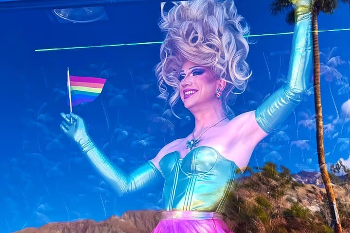 Drag Queen Mobile Theater Sightseeing Tour — Palm Springs 90-Minute Glam & History