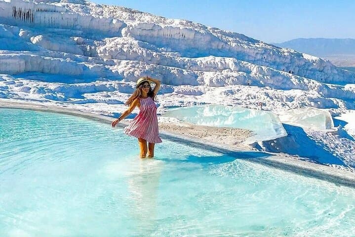 Pamukkale & Hierapolis Day Tour from Fethiye: Terraces, Thermal Pools and Ruins photo 1