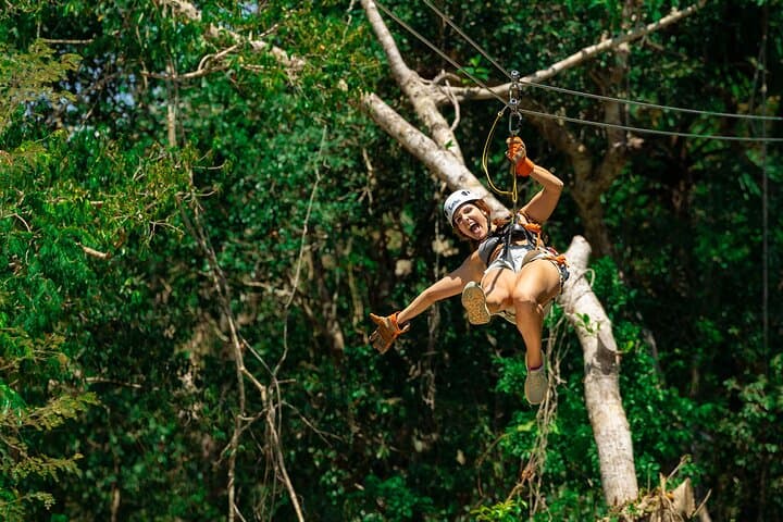 Zip Lines, Cenote Swim & Tequila Tasting — Puerto Morelos Adrenaline Day