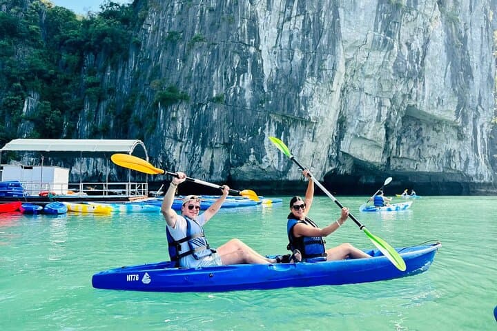 Luxury Iris Cruise: One-Day Halong Bay Tour with Jacuzzi, Sung Sot Cave & Ti Top photo 6