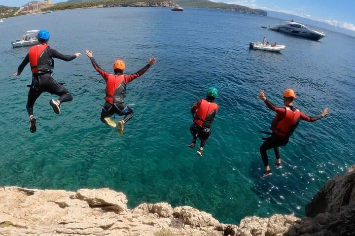 Coasteering Cala Dragunara: Capo Caccia Sea Caves & Rappels from Alghero