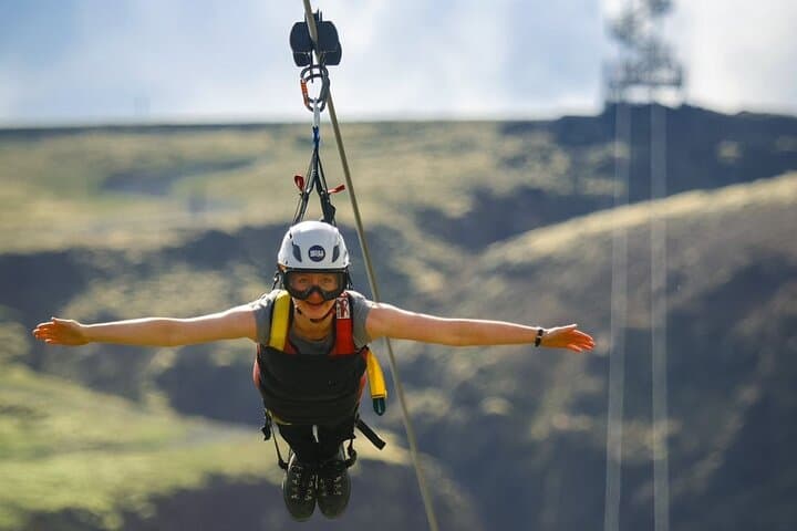Superman Zipline Reykjavik — Fly Face-First Over Black Canyon