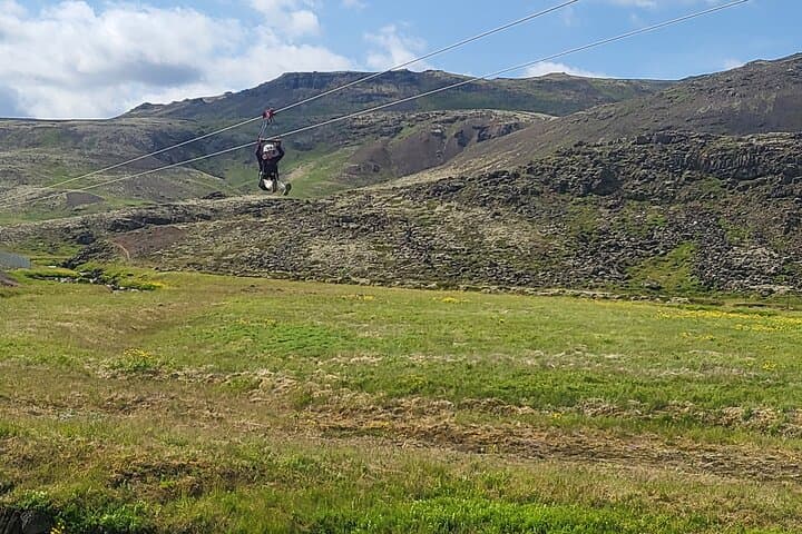 Zip the Svartagljúfur: 1km Mega Zipline from Hveragerdi photo 6