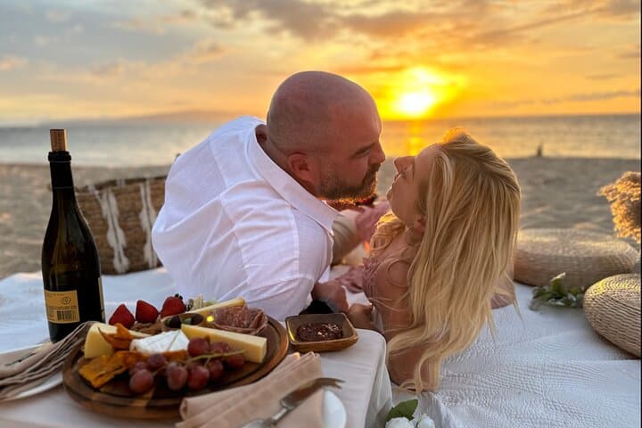 Maui Sunset Picnic at Pristine Beach with Photographer & Charcuterie photo 2