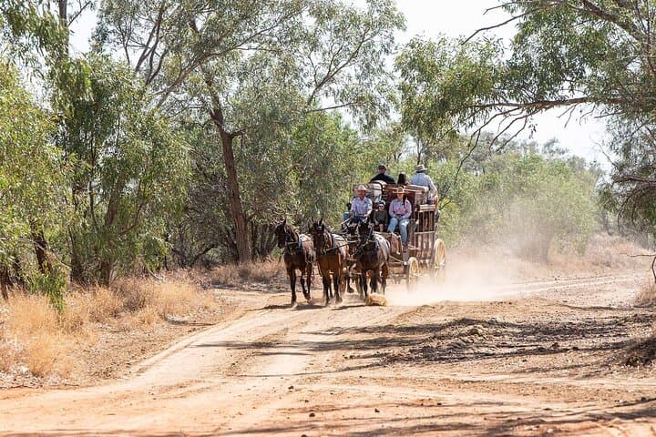 Cobb & Co Stagecoach Experience Longreach — Historic Stagecoach Ride, Smoko & Bush Show