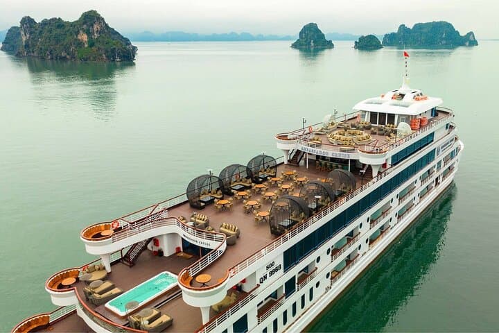 Luxury Ha Long Bay Day Cruise on Ambassador: Sung Sot, Titov & Luon Cave photo 1