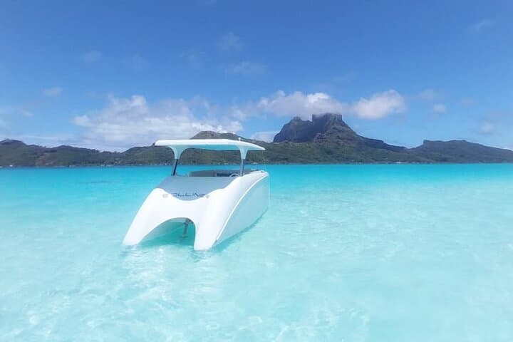 Solar Catamaran Through Bora Bora’s Lagoon — Private Electric Boat Rental photo 2