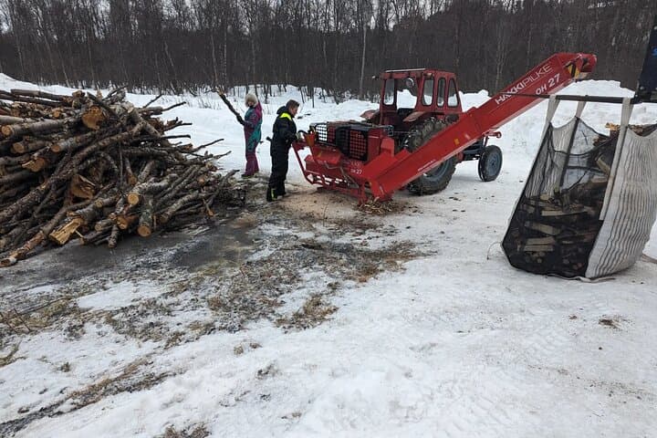 Alta snowmobile and UTV forestry safari: drive snowfields and test axe skills photo 3