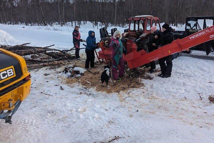 Alta snowmobile and UTV forestry safari: drive snowfields and test axe skills photo 5