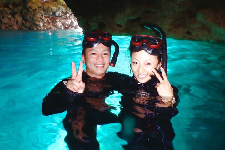 Blue Cave Boat Snorkeling at Cape Maeda — Okinawa Boat Snorkel with Free Underwater Photos photo 4
