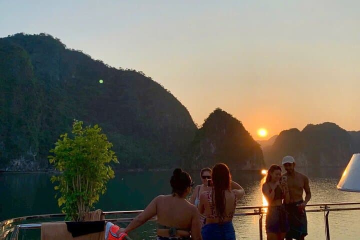 Lan Ha Bay Sunset Cruise: Luxury Evening Cruise, Kayaking & Floating Village Visit photo 2
