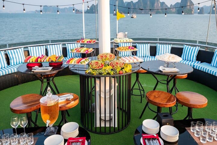 Halong Bay Route 2 Day Cruise: Titop, Sung Sot Cave & Sunset Buffet photo 4