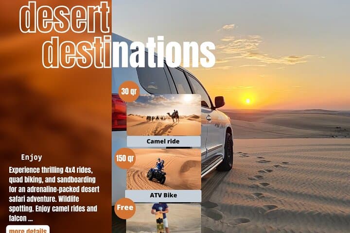 Desert Safari Qatar: Dune Bashing, Sandboarding & Inland Sea Adventure photo 2