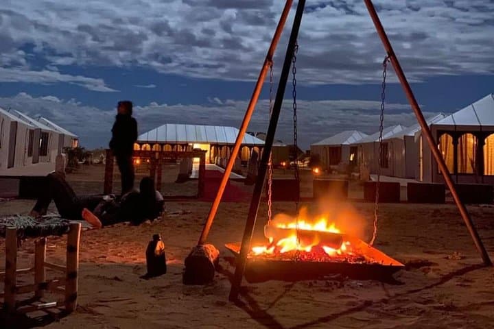 Overnight Luxury Camp in Merzouga: Camel Ride & Private AC Tent at Erg Chebbi photo 3