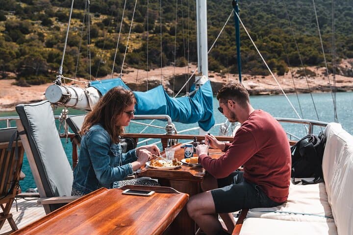 Athens Riviera Sunset Dinner Cruise: Swim Stops, Onboard Dinner & Sunset Views photo 2